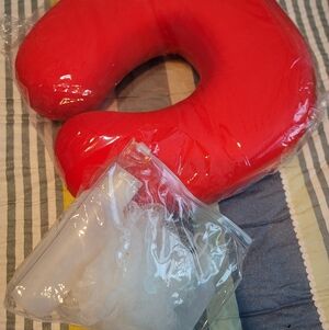 Red Travel Neck Pillow